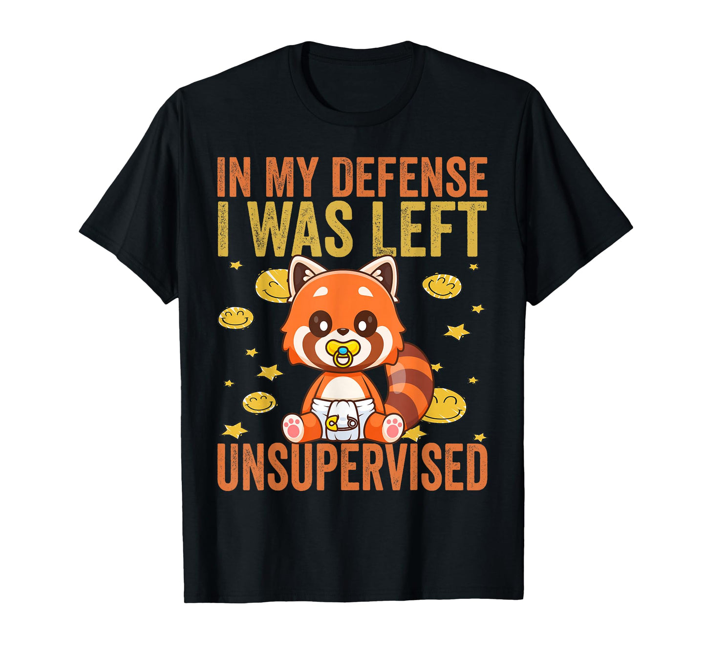 In My Defense I Was Left Unsupervised - Funny Kids toddlers T-Shirt