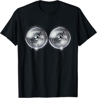 Headlights Funny Costume Tee Halloween T-Shirt
