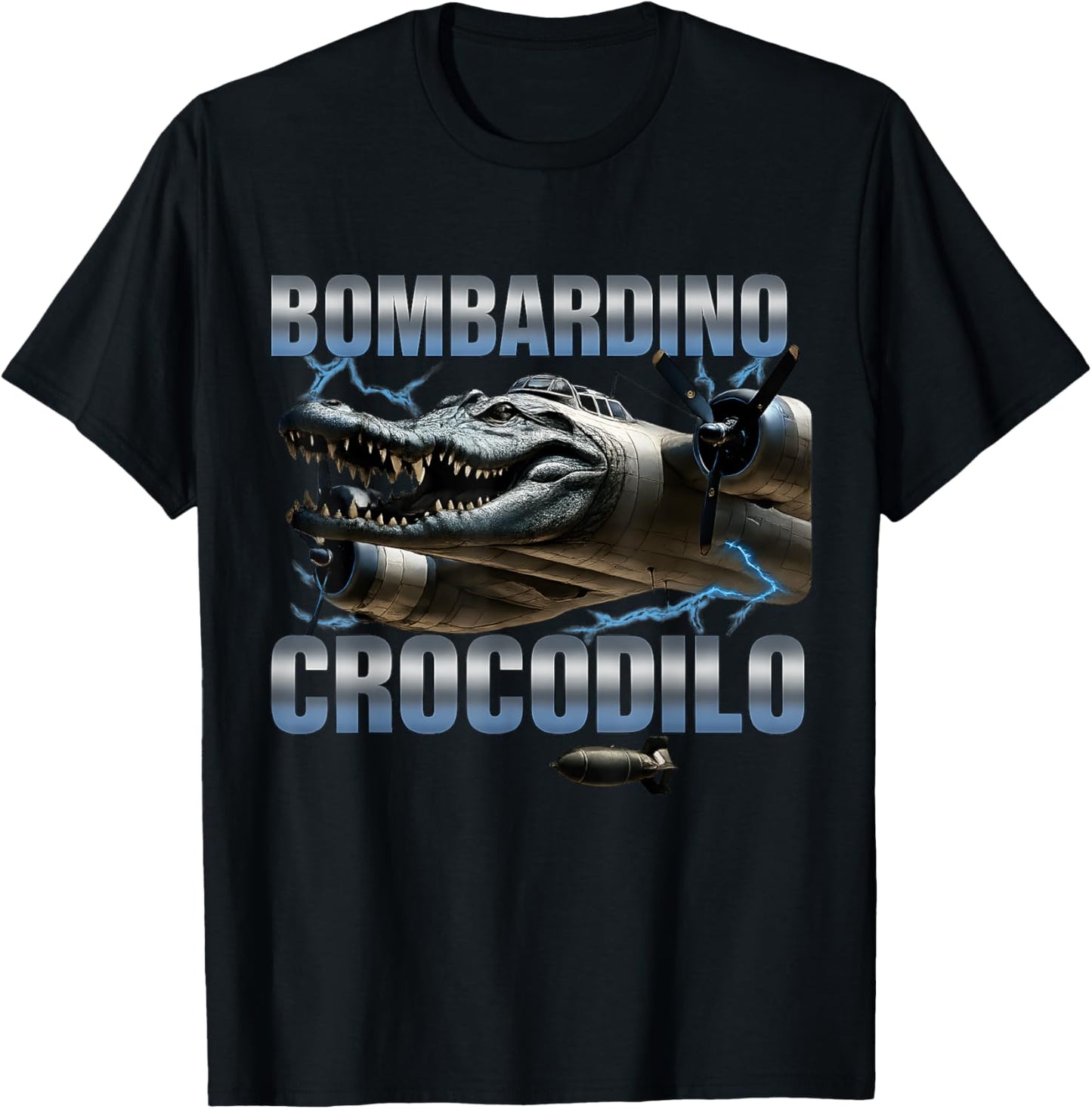 Bombardino Crocodilo Funny Brain Rot Meme T-Shirt