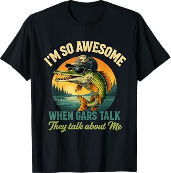 Alligator Gar Fishing Design for Men fishing Alligator Gar T-Shirt