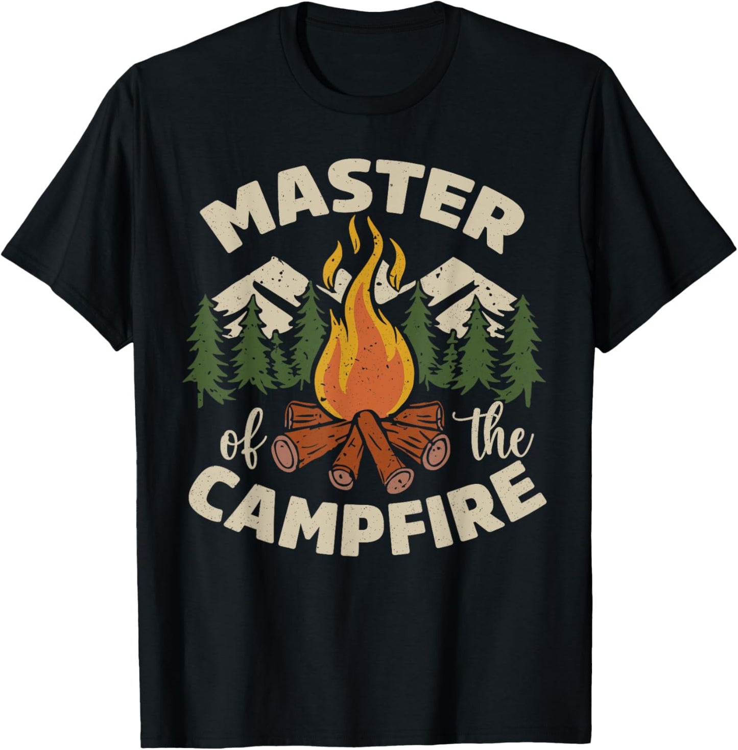 Funny Outdoor Camping Crew Master Of The Campfire Men Women T-Shirt