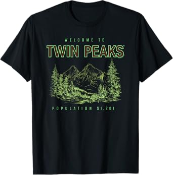 Twin Peaks Souvenir Welcome to Twin Peaks TV Show T-Shirt