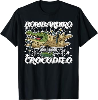Bombardiro-Crocodilo Italian-Brainrot No Bad Drops on Kids T-Shirt