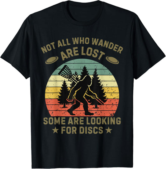 Disc Golf Sasquatch Vintage Funny Disc Golf T-Shirt