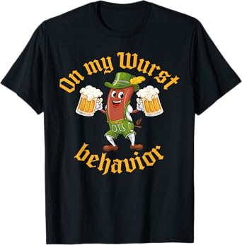 Oktoberfest Sausage Costume Funny German Beer Lover Outfit T-Shirt