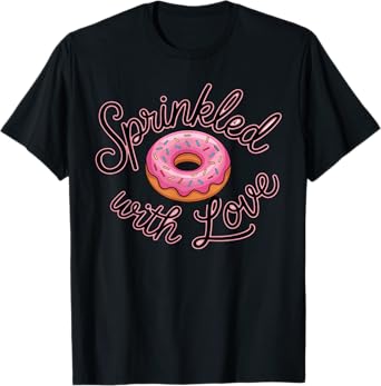 Sprinkled With Love 2nd Baby Shower Donut Baby Announcement T-Shirt