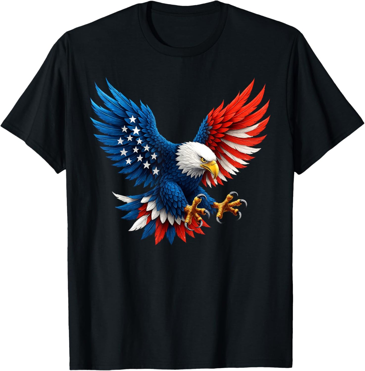All American Bruh Eagle Patriotic Usa Flag 4th Of July Men T-shirt