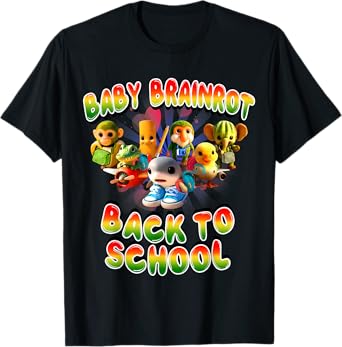 All Baby Brainrot Italian Meme Cute Back to School for Kids T-Shirt
