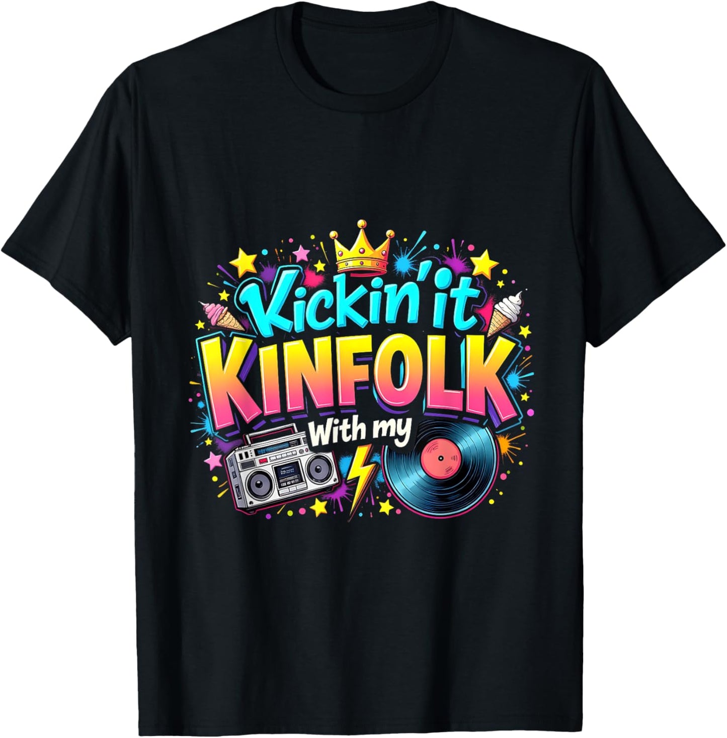 Kickin' It With My Kinfolk Funny Family Reunion Summer T-Shirt