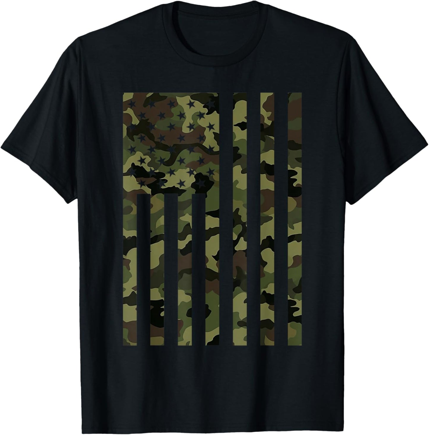 Camo American Flag USA Camouflage Men Boys Women Girls Kids T-Shirt
