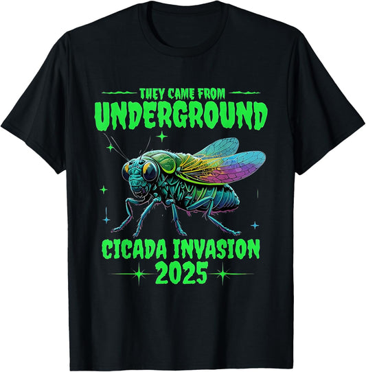 CICADA BROOD THEY'RE BACK RETURN OF THE CICADAS 2025 T-Shirt