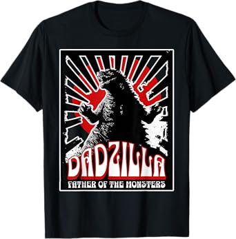 Vintage Dadzilla Father Of The Monsters Fathers Day T-Shirt