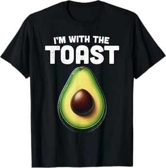 Im With Toast Shirt Avocado Matching Funny Halloween Costume T-Shirt