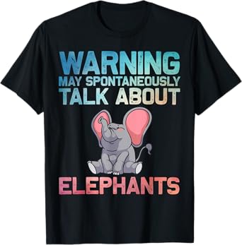 Funny Elephant For Men Women Wildlife Indian Elephant Lovers T-Shirt