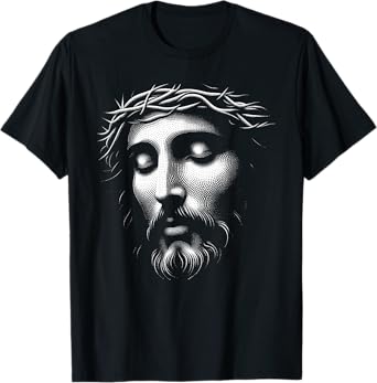 Jesus Face Image Christian Religion Christianity T-Shirt