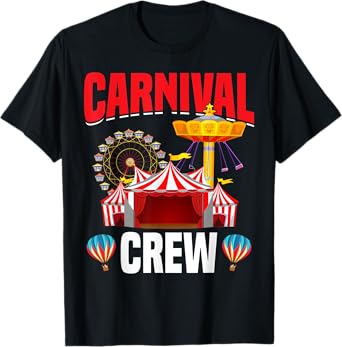 Carnival Crew Funny Circus Staff Costume Circus Theme Party T-Shirt