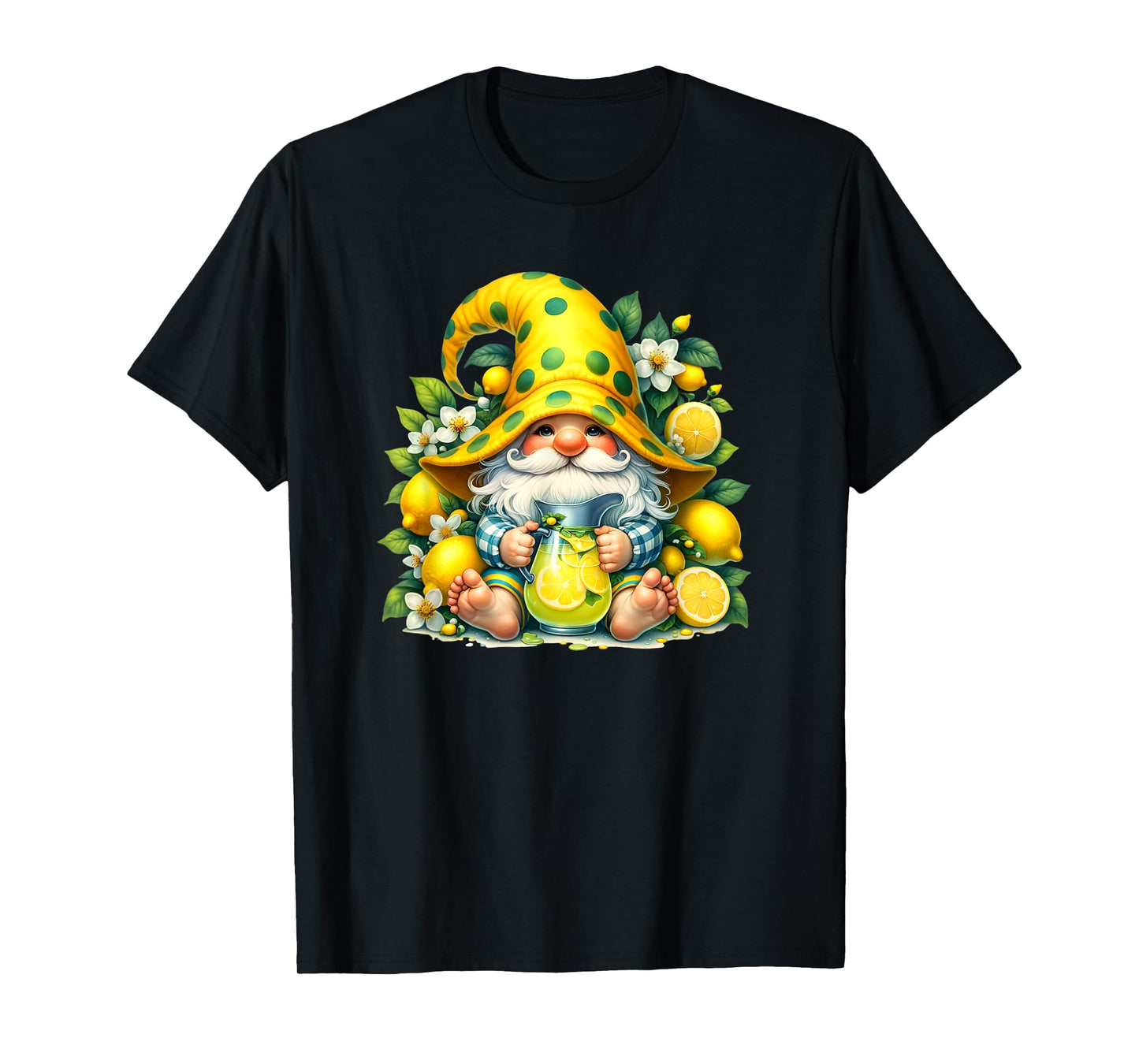 Lemonade Gnome For Women And Men Lemon Fruits For Summer T-Shirt