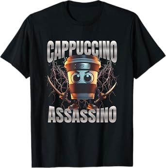Cappuccino Assassino Brainrot Italian Brainrot Bootleg Meme T-Shirt