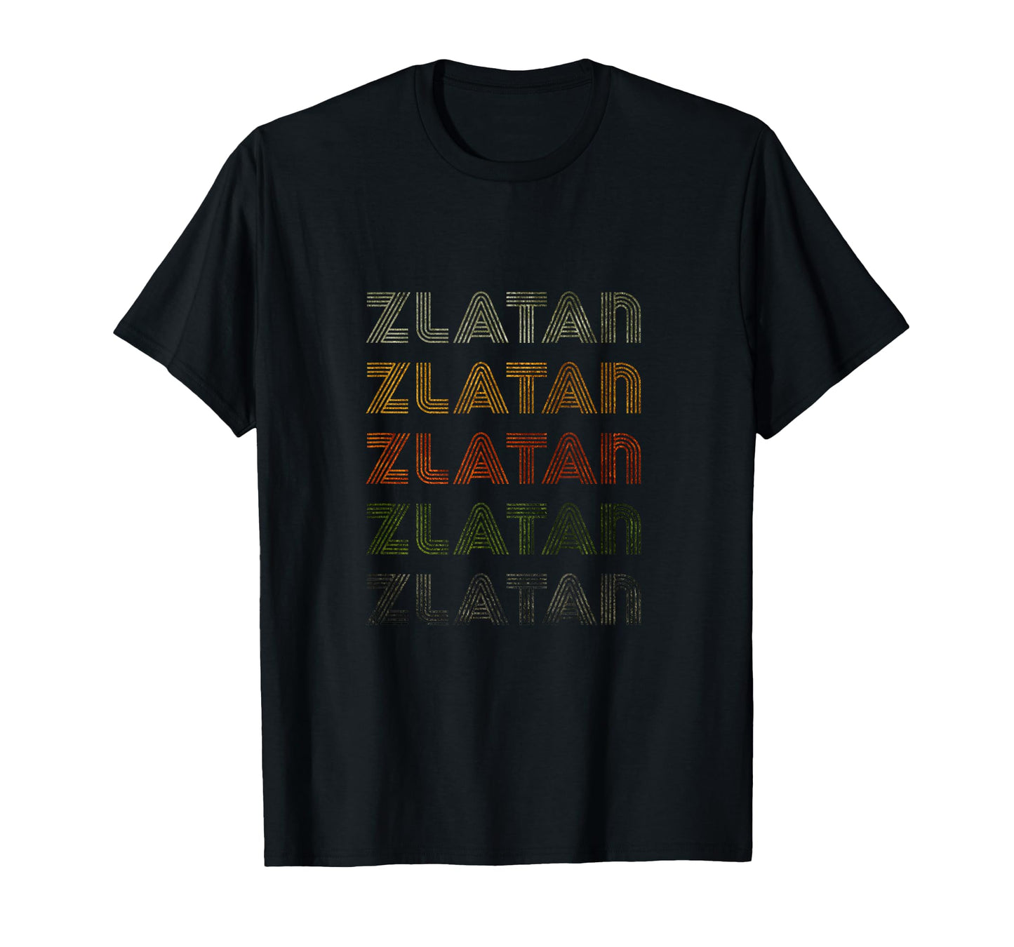 Love Heart Zlatan Tee Grunge Vintage Style Black Zlatan T-Shirt