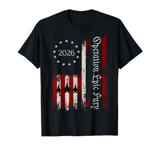 Operation Epic Fury USA T-Shirt - T-Shirt | Black