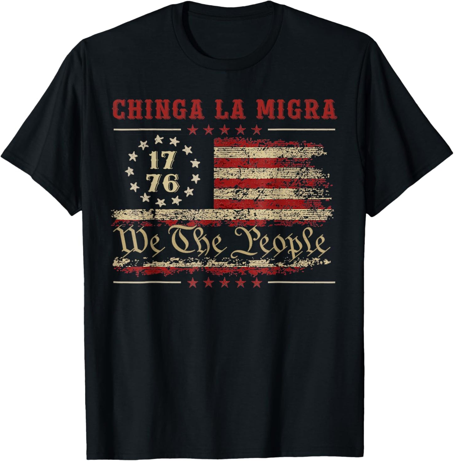 America Vintage Chinga La Migra Shirt For Men Women T-Shirt