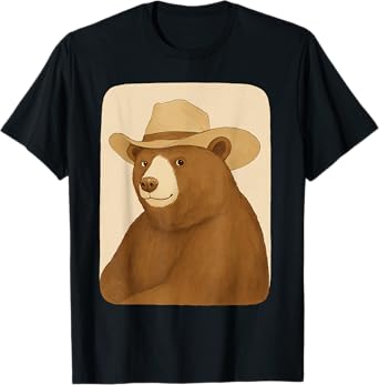 Country Cowboy Bear Rodeo Cowgirl Western Texas Wild West T-Shirt
