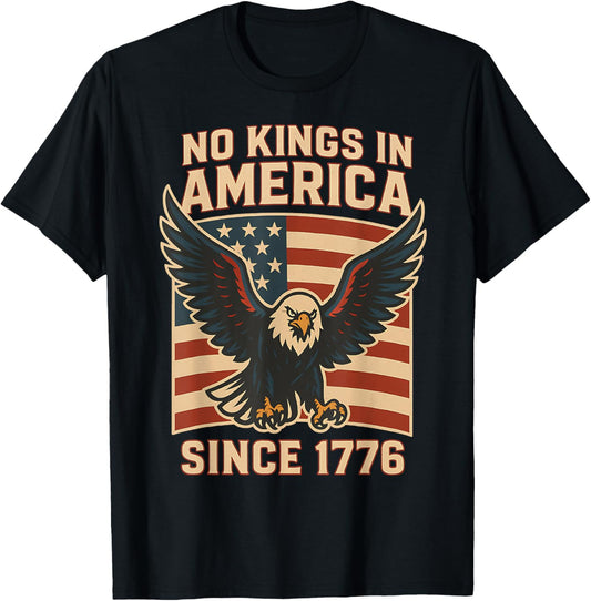 No Kings In America Since 1776 Patriotic Usa 4th Of July T-shirt