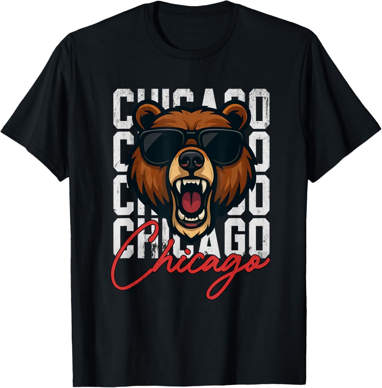 Classic Cub Last Name Distressed Evergreen Vintage Stripes T-Shirt