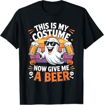 Funny Vintage Boo This is My Halloween Costumes Adults Mens T-Shirt