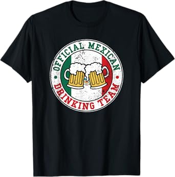 Official Mexican Drinking Team Funny Mexico Drinking Team T-Shirt
