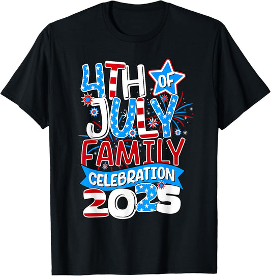 4th of July Crew Family Celebration 2025 T-Shirt