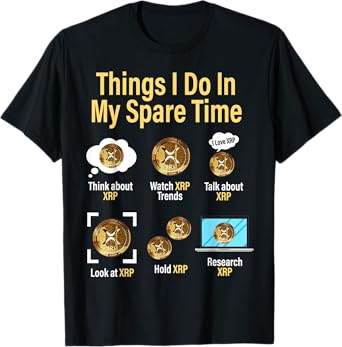 Do In Spare Time Ripple Crypto Cryptocurrency Xrp T-Shirt