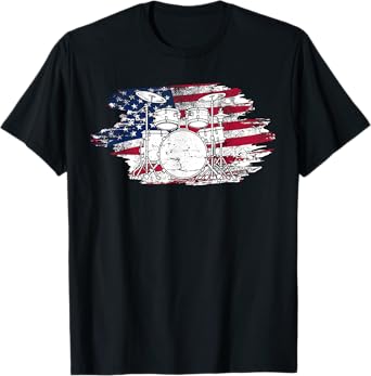 Best Drumming Art For Men Women Drumming Drum Lover Drummer T-Shirt