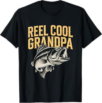 Fishing Grandpa For Men Funny Fisherman Father’s Day Cool T-Shirt