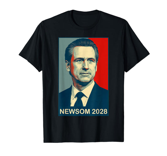 Gavin Newsom 2028 President US Election Campaign Hope Style T-Shirt