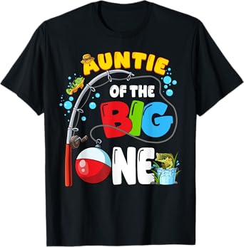 Aunt Of The Big One Fishing O-Fish-Ally Birthday Boy Family T-Shirt