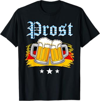 Vintage Prost Oktoberfest German Drinking Festival Men Women T-Shirt