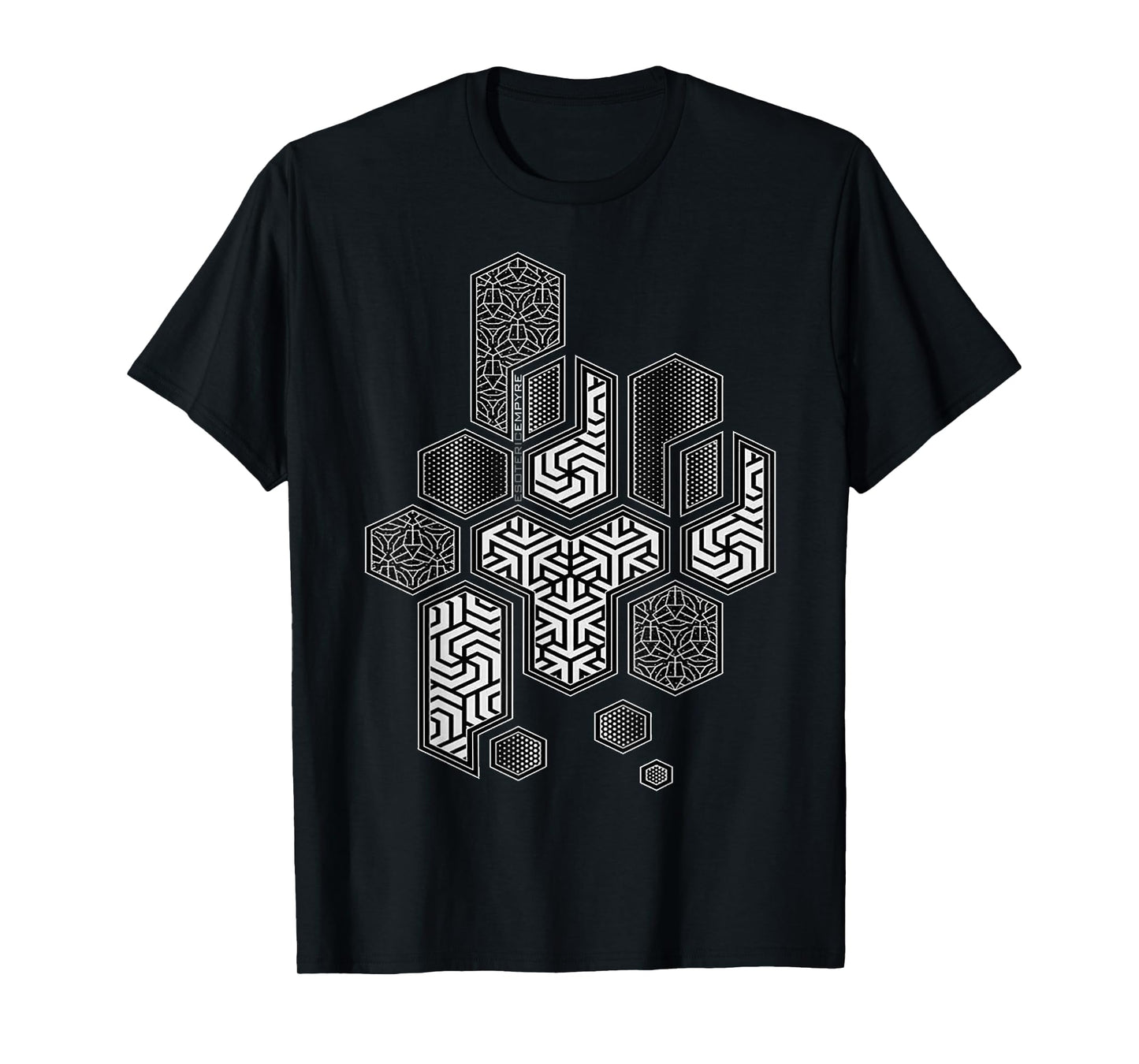 Sacred Geometry Hexagonal Pattern Chaos T-Shirt