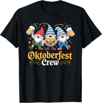 Gnome Oktoberfest Crew Friend Group Matching T-Shirt