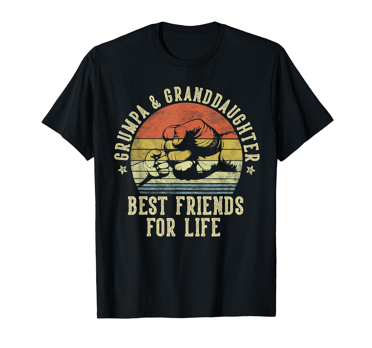 Grumpa and Granddaughter Best Friends for Life Funny Grumpa T-Shirt
