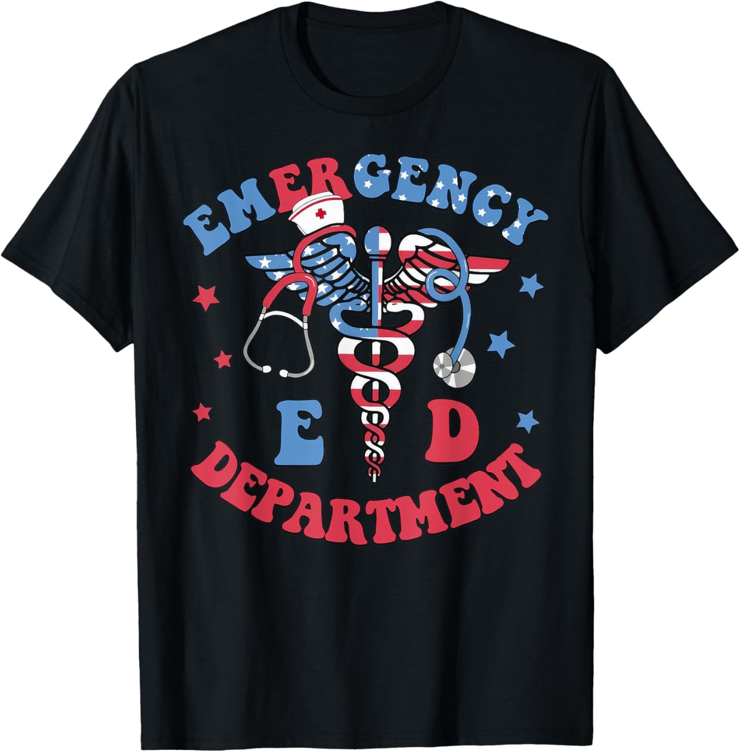 Emergency Department 4th Of July Fireworks Er Nurse Er Tech T-shirt