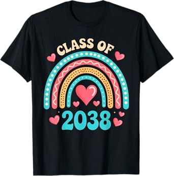 Kindergarten to Graduation Grow with me 2038 Class of 2038 T-Shirt
