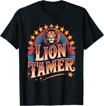 Lion Tamer Shirt Men Women Costume Ringmaster Costume T-Shirt