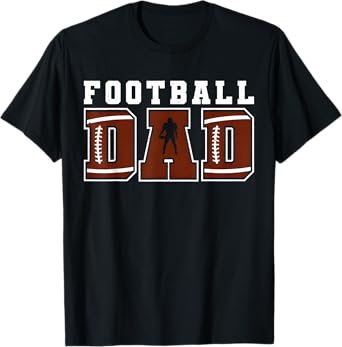 Dad American Football Happy Birthday Family Matching Retro T-Shirt