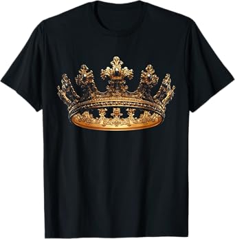 King Queen Crown Novelty T-Shirt