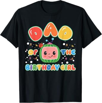 Mom And Dad Of The Birthday Girl Melon Family Matching Funny T-Shirt