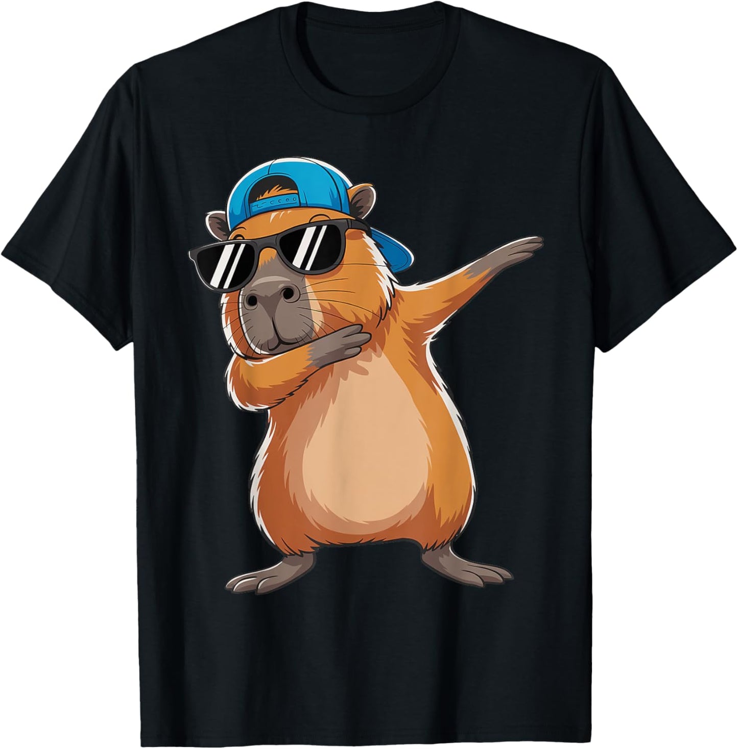 Cute Dabbing Capybara Boys Men Toddler Fun Capy Lover Kids T-Shirt