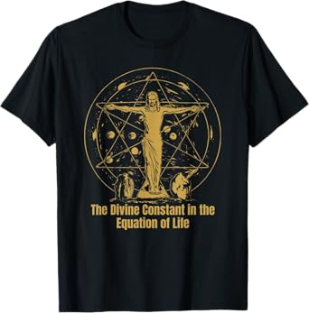 Jesus Sacred Geometry - Sacred Savior Christian Religious T-Shirt