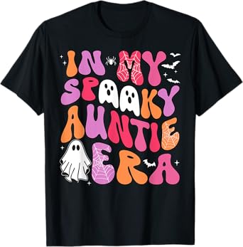 In My Spooky Auntie Era Auntie Halloween Funny Spooky Aunt T-Shirt