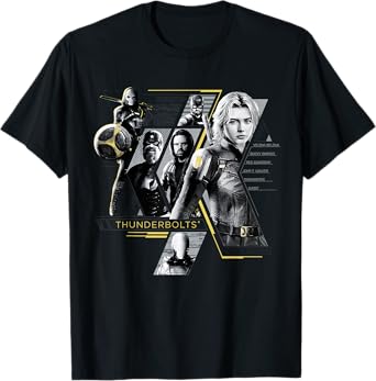 Marvel Studios Thunderbolts Team Mission Roster T-Shirt